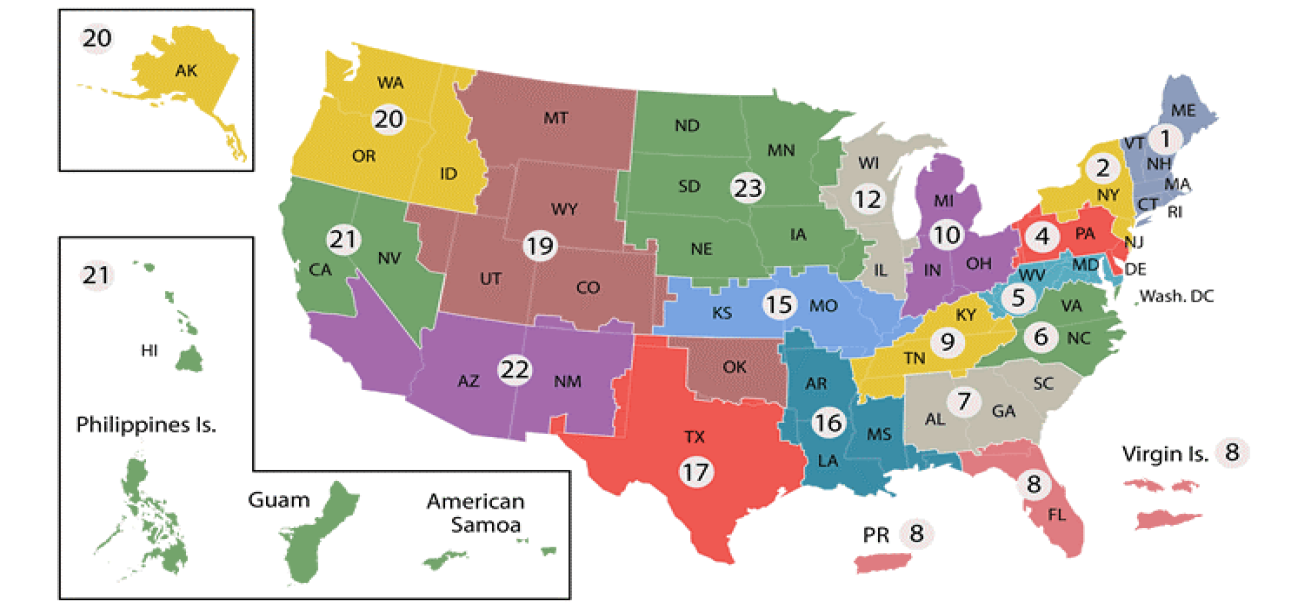 Locate your VISN on the map and select value from Select VA org drop down.